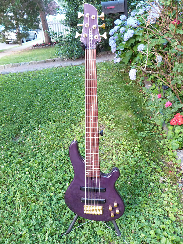 Fernandes 6 string bass frb 125 purple