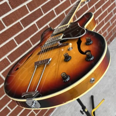1970’s  Univox Coily  335 Copy Electric Guitar Sunburst image 19