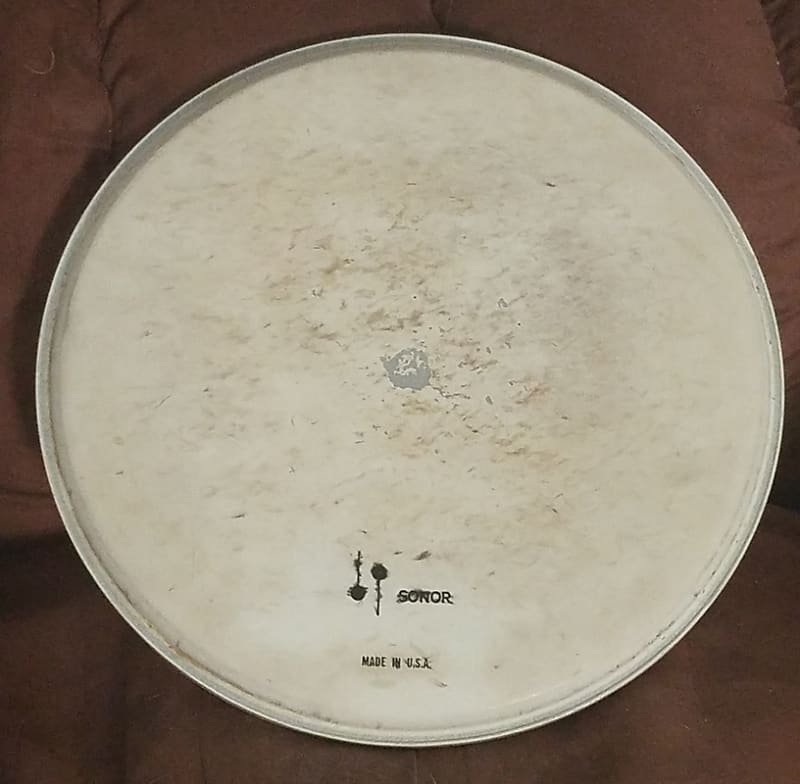 Sonor RARE 12" TEARDROP & Performer Series 1950 1960 1970 DRUM HEAD Original Vintage drumhead   #b image 1