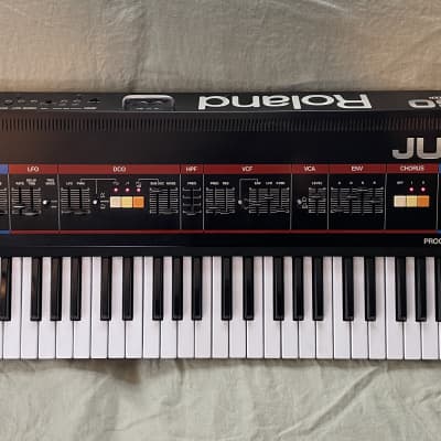 Roland Juno-60 w/ Tubbutec MIDI upgrade, dust cover, semi-rigid bag, etc. image 2