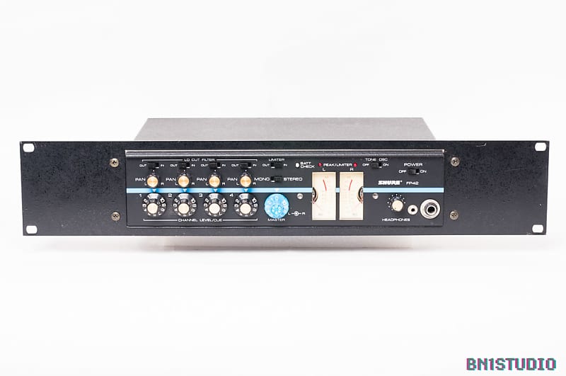 Shure FP42 Stereo Mic Preamp / Limiter #5 with rackmount