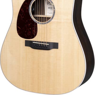 Martin D-13E Ziricote Left-Handed Acoustic-Electric Guitar, Natural w/ Soft Case image 2