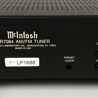 McIntosh MR7084 Vintage Digital AM / FM Tuner; MR-7084 image 12