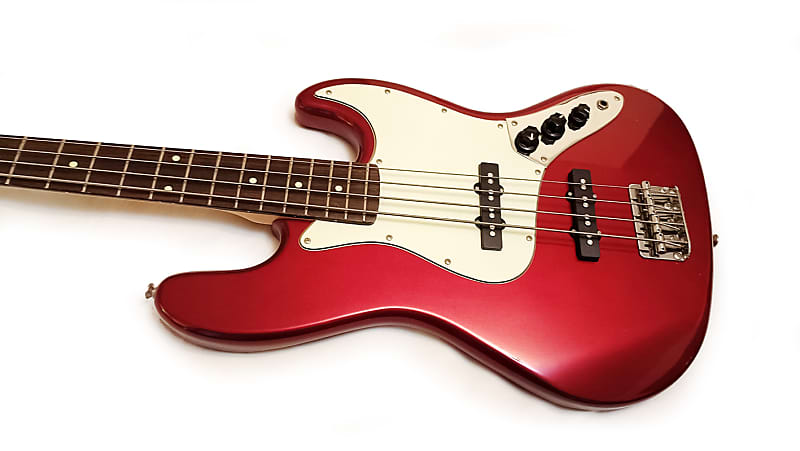 GrassRoots by ESP Jazz Bass G-JB-55R - Candy Apple Red Korea