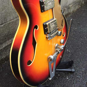 RARE Elk Galaxy 1970 Sunburst Gretsch MIJ Cheaper than Electromatic with bonus vintage mojo! image 14