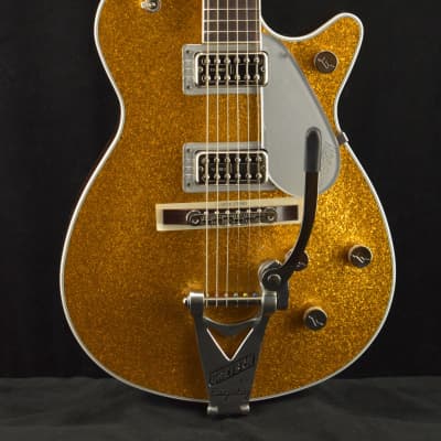 Mint Gretsch G6129T-89 Vintage Select '89 Sparkle Jet with Bigsby Gold Sparkle image 1