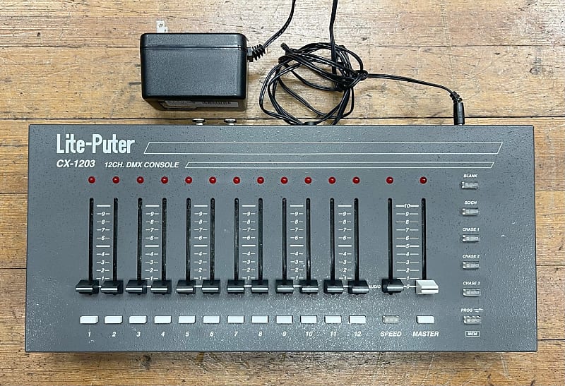 LITE-PUTER CX-1203 12 Channel DMX Console