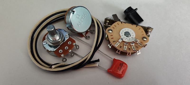 Quality US Spec Wiring Harness Upgrade Kit for Telecaster .047uf Orange Drop Cap image 1