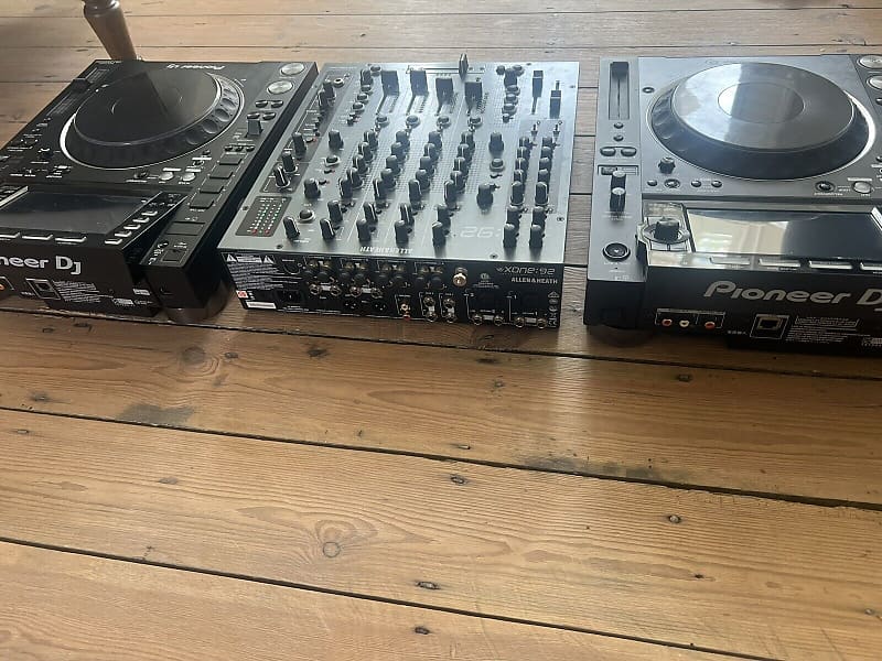 Pioneer CDJ 2000 NXS2 Pair Plus Allen & Heath Xone:92 DJ Mixer