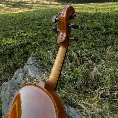 Handmade Soloist level Violin, 2022 Dark Brown, Built in USA by Crow Creek Fiddles image 5
