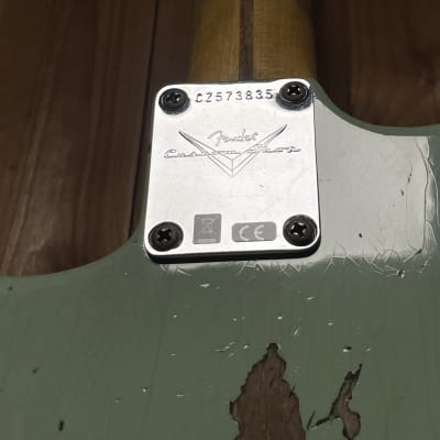 Fender Fender Custom Shop B2 58 Stratocaster Relic Super Faded Aged Surf Green 2023 - Super Faded Aged Surf Green image 7