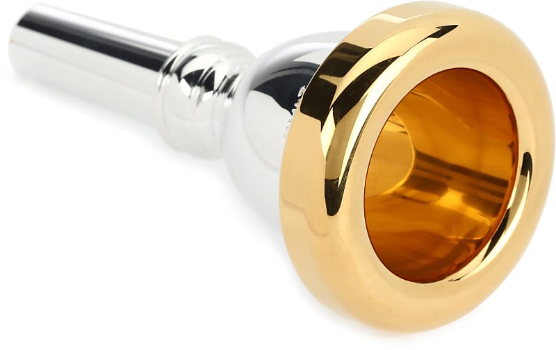 Bach 335 Classic Series Silver-plated Tuba Mouthpiece with Gold-plated Rim - 24AW image 1
