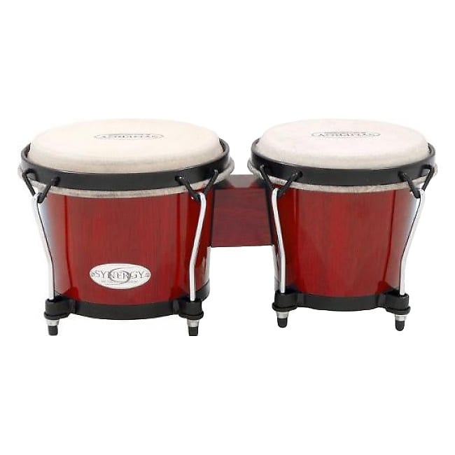 Toca Synergy Bongo Set, Rio Red, 6 and 6 3/4 Inch image 1