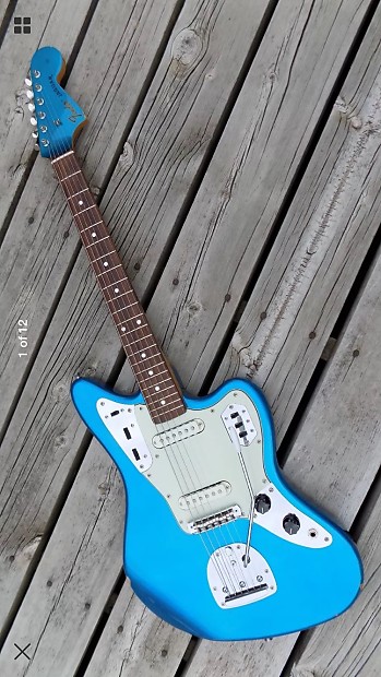 Fender Jaguar 99-02 Lake Placid Blue With Matching Headstock image 1