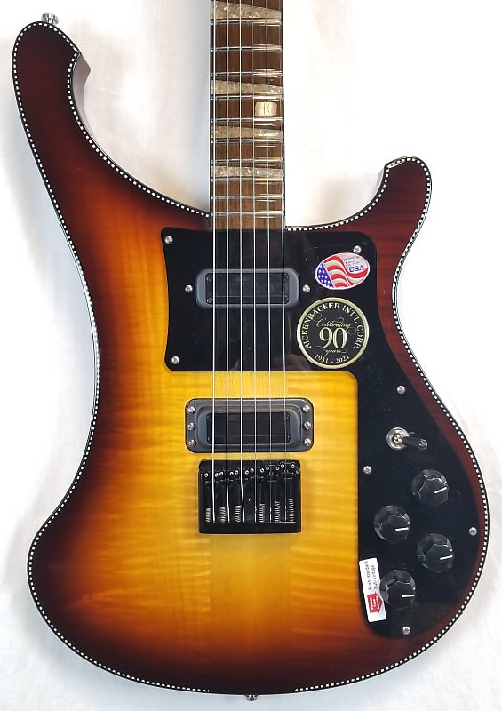 Rickenbacker 480XC 90th Anniversary Electric Guitar, TobaccoGlo W/Vintage Case image 1