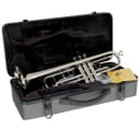 Lauren Student Bb Outfit LTR110 B-Flat Trumpet with Case, Silver Plated