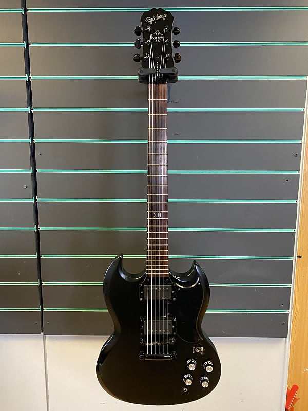 『美品』Epiphone by Gibson SG G-400 GOTH Epiphone Goth G-400 - Satin Black | Sweetwater