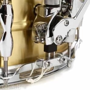 Yamaha Recording Custom Brass Snare Drum - 5.5 x 14-inch - Brushed image 6