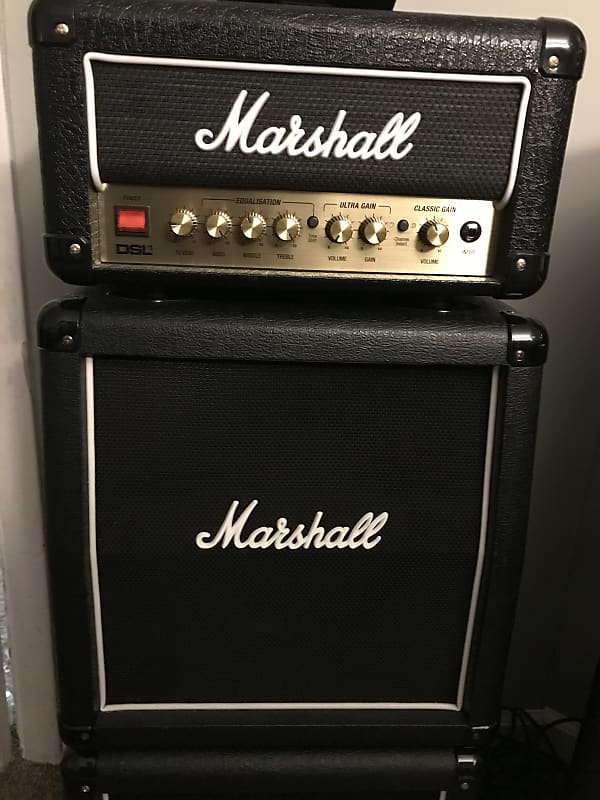 Marshall DSL1 Watt Guitar Head with Reverb and 1x10 Angeled Cab