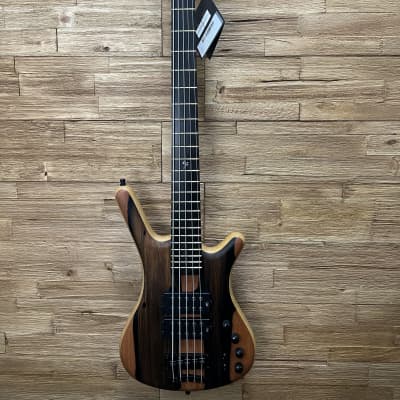 Warwick Teambuilt Corvette $$ 2023 Limited Edition 5- string Bolt-On Bass - Marbled Ebony #59/100 w/ soft case. New! image 2