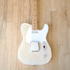 1956 Fender Telecaster Vintage Guitar Blonde One Owner 100% Stock w/ Tweed Champ image 3