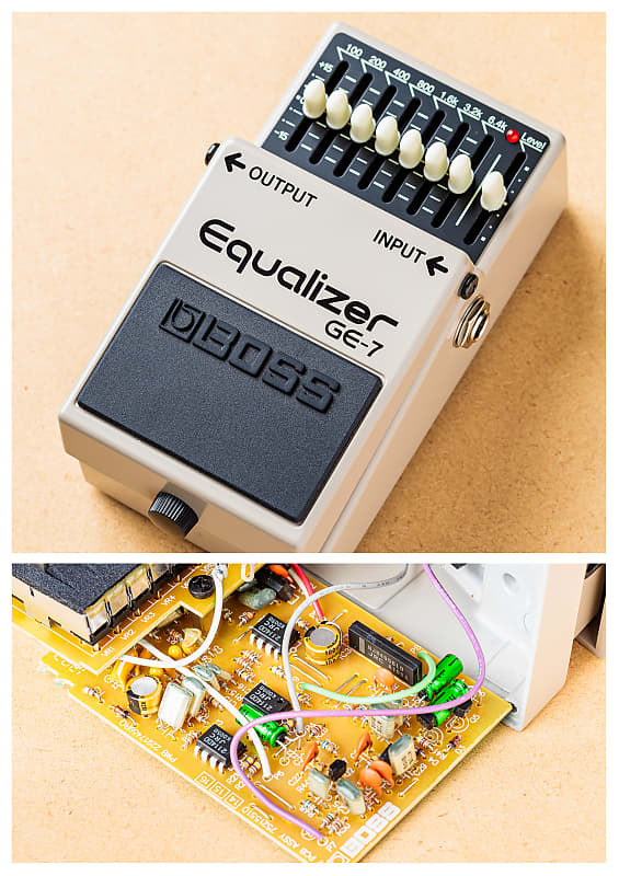 [Noise Mod & 18 Volt Mod] Boss GE7 Equalizer 2012 Silver Reverb