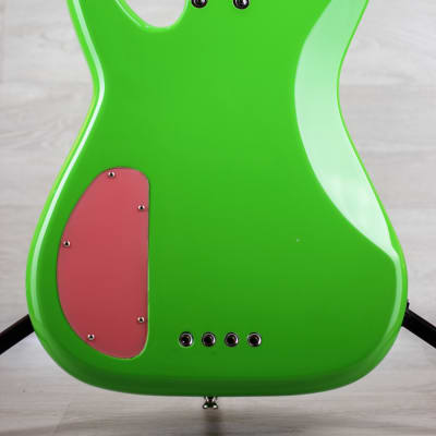 FleaBass "Punk Bass" Model 32 Pink/Green w/ gig bag image 7