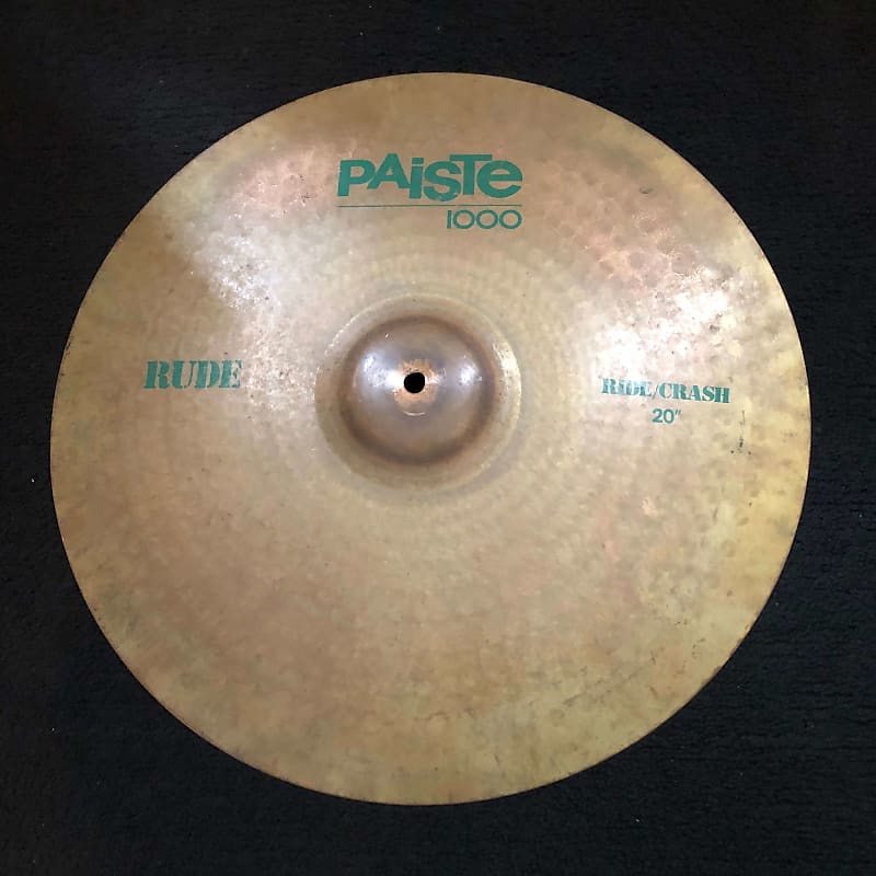 Paiste Rude 1000 20" Crash Ride Cymbal 2304g Reverb