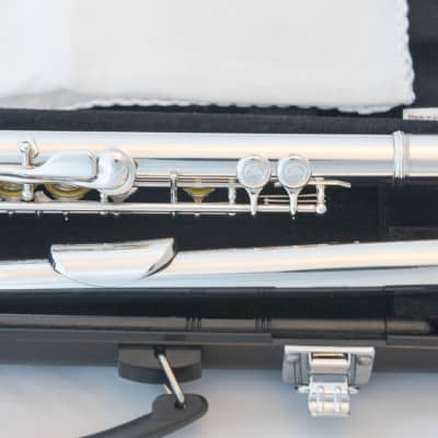 Yamaha YFL-381H Intermediate Open-hole Flute Silver Head Low-B *Cleaned & Serviced image 8