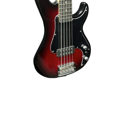 G&L Kiloton 5, Red Burst over Flame Maple / Ebony *IN STOCK* image 3