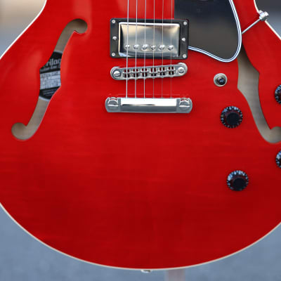 Mint Heritage Standard Series H-535 Semi-Hollow Electric Guitar Trans Cherry image 4