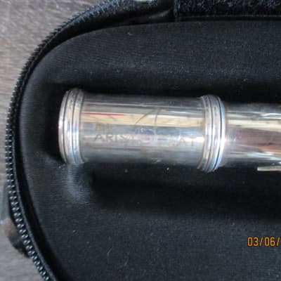Selmer Aristocrat Model Closed-Hole Flute with C Foot, Offset G 2010s - Silver-Plated image 4