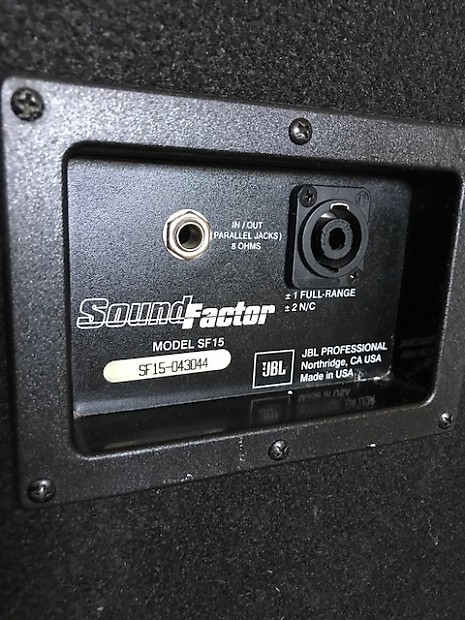 JBL SF-15 Sound Factor Passive PA Speaker Pair 15