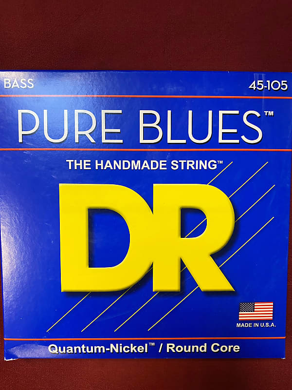 DR PB-45 Pure Blues bass guitar strings - Made in USA image 1