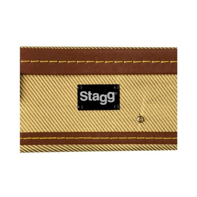 Stagg GCX-UKB GD Vintage Style Series Deluxe Hardshell Case for Baritone Ukulele image 6