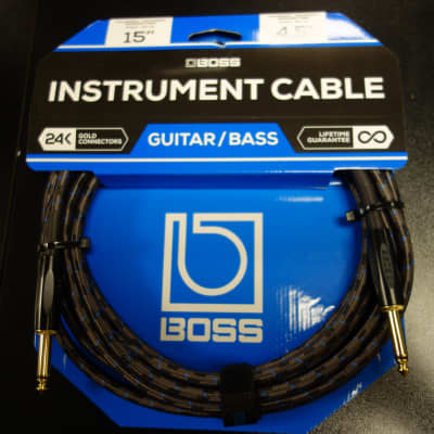 Boss BIC-15 15FT 4,5 m Instrument Cable Straight/Straight Jack image 1