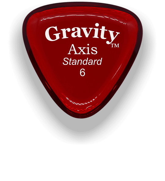 Gravity Picks Axis Standard 6mm Red Acrylic <GAXS6P> image 1
