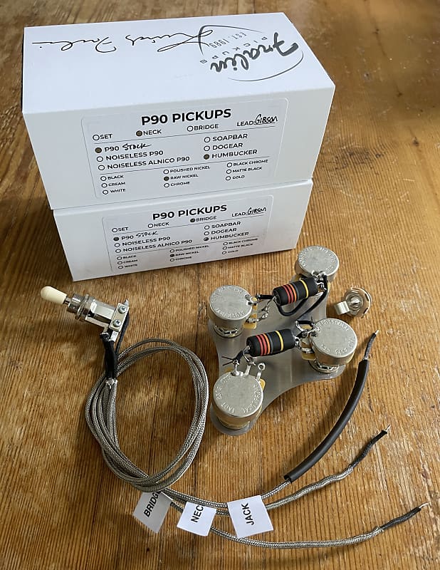 Lindy Fralin P90 In Humbucker Cover Pickup Set Raw Reverb Australia