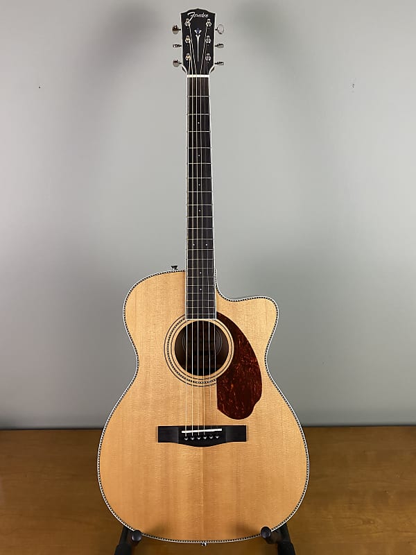 Fender Paramount PM-3 Standard, Triple-O Acoustic/Electric Guitar - Natural image 1