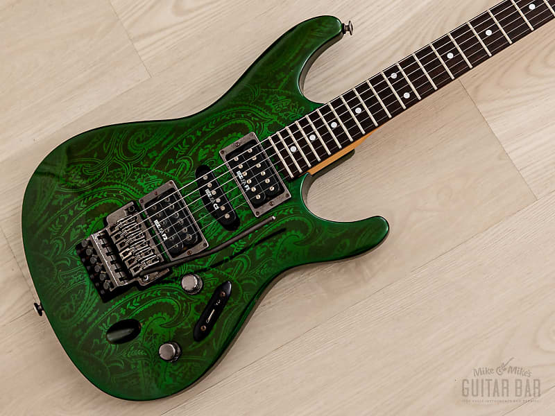 1990 Ibanez S Series S540 HSH Green Paisley Non-Catalog