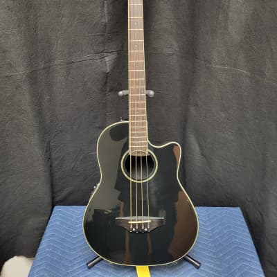 Ovation Celebrity Bass Guitar CC2474 - Black- includes hardshell case for sale
