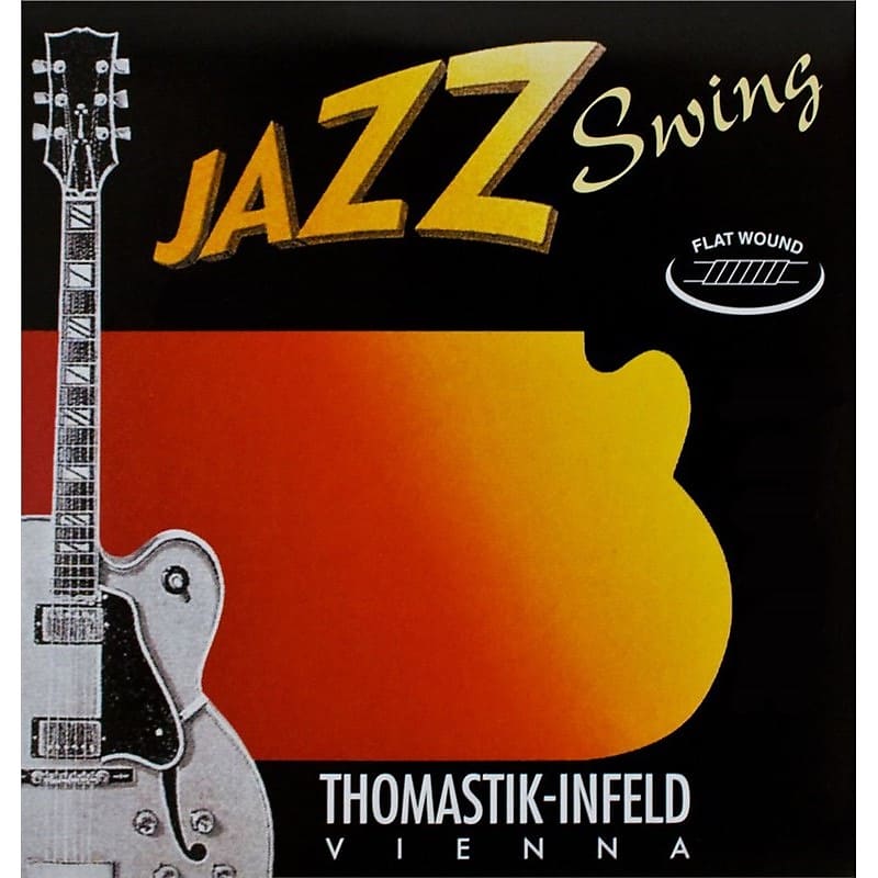 Thomastik JS110 Jazz Swing Flatwound Electric, Brass Plated
