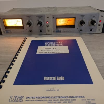 Urei LA-4 Compressor Limiter Pair | Reverb