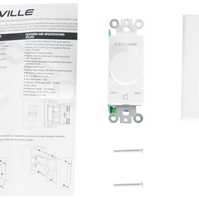Rockville 4-Room Home Audio Kit Stereo+White 6.5" Ceiling Speakers+Wall Controls image 13