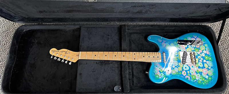 Fender 2008 Made in Japan Blue Flower Telecaster with case - Paisley Like