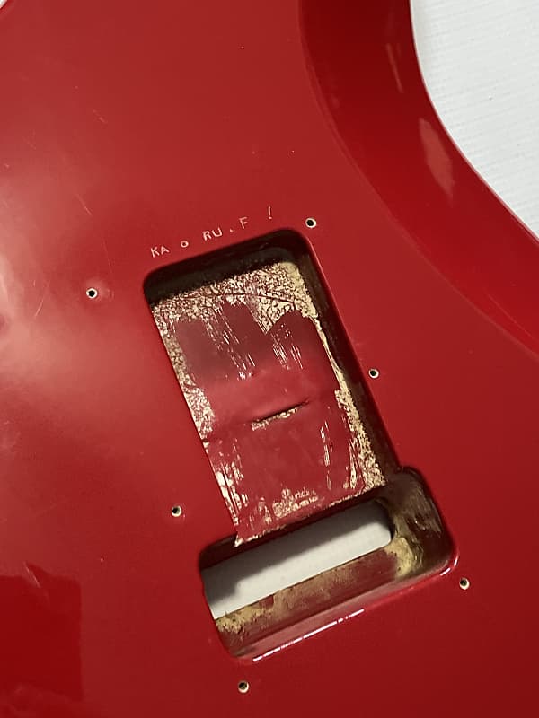 タヒチアート マオヒ セットアップ レッド 1986 Japan Charvel Jackson Import Model 3A Ferrari Red