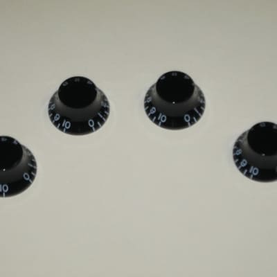 new in package A+ genuine Gibson Top Hat Knobs Black PRHK-010 (set of 4 knobs) image 4