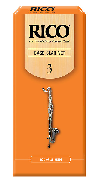 Rico REA2530 Bass Clarinet Reeds - Strength 3.0 (25-Pack) image 1