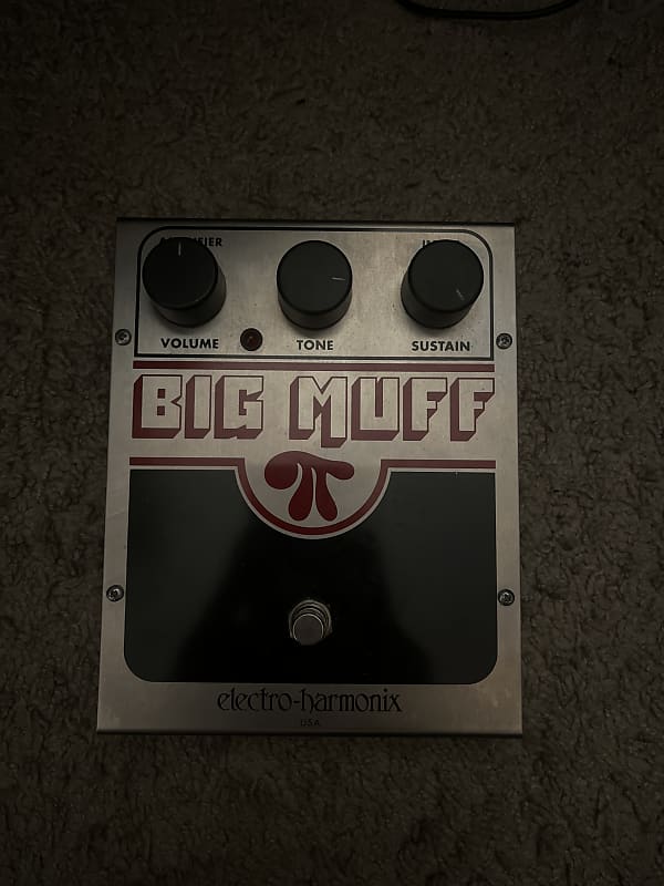 Electro-Harmonix Big Muff Pi Distortion / Sustainer 2000 - Present - Silver / Black / Red image 1