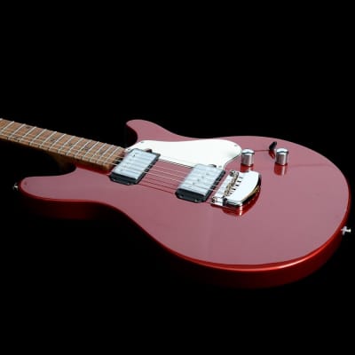 Music Man Valentine Trem Electric Guitar Roasted Maple Neck Husker Red image 5